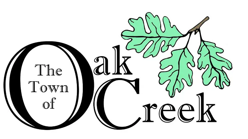 Town of Oak Creek logo and illustration